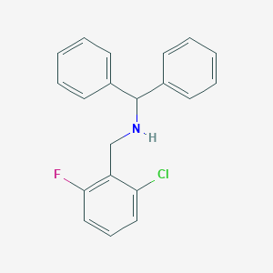 molecular formula C20H17ClFN B315929 N-(2-chloro-6-fluorobenzyl)-1,1-diphenylmethanamine 