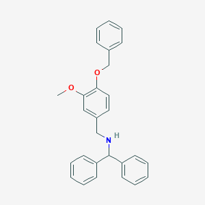 molecular formula C28H27NO2 B315930 N-benzhydryl-N-[4-(benzyloxy)-3-methoxybenzyl]amine 