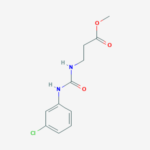 molecular formula C11H13ClN2O3 B3159300 Methyl 3-{[(3-chloroanilino)carbonyl]amino}propanoate CAS No. 861212-79-5