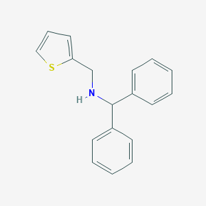 molecular formula C18H17NS B315933 1,1-diphenyl-N-(thiophen-2-ylmethyl)methanamine 