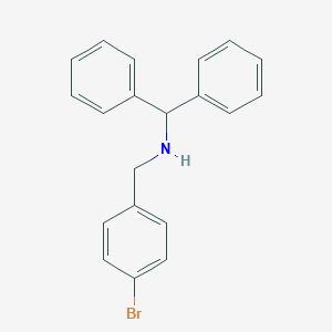 molecular formula C20H18BrN B315934 N-benzhydryl-N-(4-bromobenzyl)amine 
