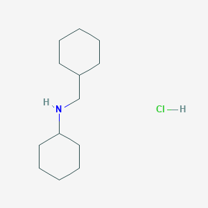 molecular formula C13H26ClN B3159345 N-(Cyclohexylmethyl)cyclohexanamine hydrochloride CAS No. 861372-11-4