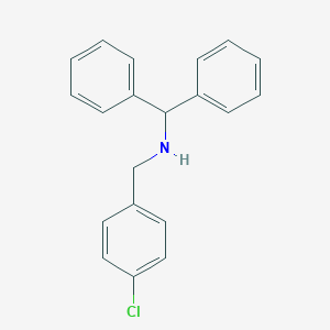 molecular formula C20H18ClN B315935 N-benzhydryl-N-(4-chlorobenzyl)amine 