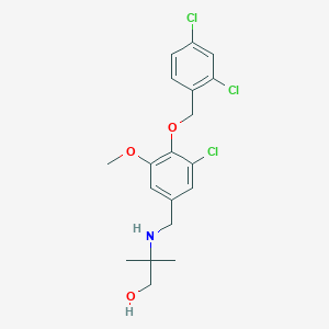2-({3-Chloro-4-[(2,4-dichlorobenzyl)oxy]-5-methoxybenzyl}amino)-2-methyl-1-propanol