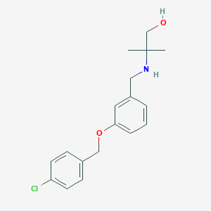 molecular formula C18H22ClNO2 B315939 2-({3-[(4-Chlorobenzyl)oxy]benzyl}amino)-2-methyl-1-propanol 