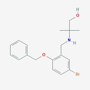 2-{[2-(Benzyloxy)-5-bromobenzyl]amino}-2-methylpropan-1-ol