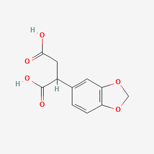 molecular formula C11H10O6 B3159418 2-(2H-1,3-benzodioxol-5-yl)butanedioic acid CAS No. 861515-76-6