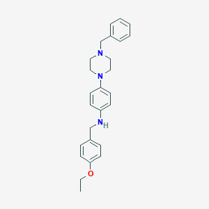 N-[4-(4-benzyl-1-piperazinyl)phenyl]-N-(4-ethoxybenzyl)amine