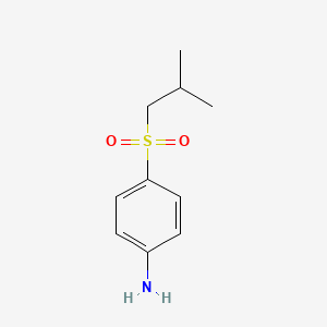 molecular formula C10H15NO2S B3159430 4-(2-Methylpropanesulfonyl)aniline CAS No. 861793-06-8