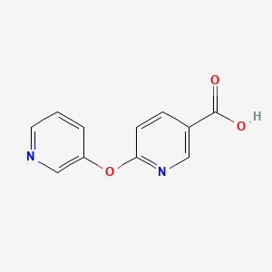 molecular formula C11H8N2O3 B3159459 6-(Pyridin-3-yloxy)pyridine-3-carboxylic acid CAS No. 862088-80-0
