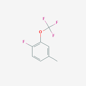 molecular formula C8H6F4O B3159498 1-Fluoro-4-methyl-2-(trifluoromethoxy)benzene CAS No. 86256-49-7