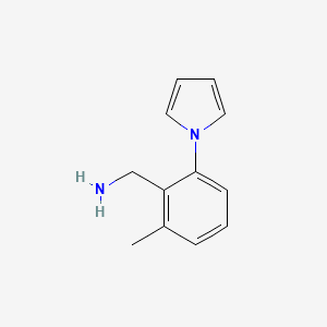 molecular formula C12H14N2 B3159507 [2-methyl-6-(1H-pyrrol-1-yl)phenyl]methanamine CAS No. 862595-58-2