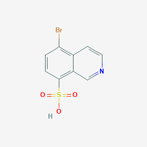 molecular formula C9H6BrNO3S B3159546 5-溴异喹啉-8-磺酸 CAS No. 862777-69-3