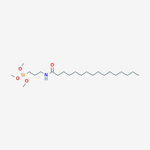 molecular formula C22H47NO4Si B3159562 N-[3-(Trimethoxysilyl)propyl]hexadecanamide CAS No. 862822-32-0
