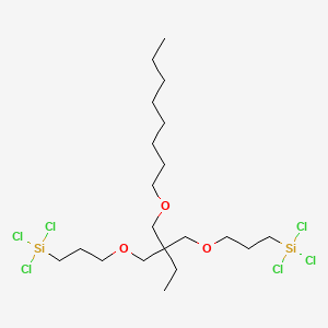 molecular formula C20H40Cl6O3Si2 B3159566 3,3-双(三氯甲硅烷基丙氧甲基)-5-氧杂-十三烷 CAS No. 862911-99-7