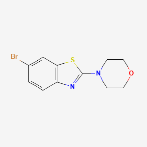 molecular formula C11H11BrN2OS B3159576 6-Bromo-2-morpholin-4-yl-1,3-benzothiazole CAS No. 863001-17-6