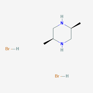 molecular formula C6H16Br2N2 B3159585 (2S,5S)-2,5-二甲基哌嗪二氢溴酸盐 CAS No. 863203-18-3