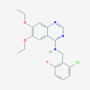 N-(2-chloro-6-fluorobenzyl)-6,7-diethoxyquinazolin-4-amine