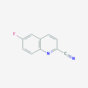 molecular formula C10H5FN2 B3159591 6-Fluoroquinoline-2-carbonitrile CAS No. 86324-50-7