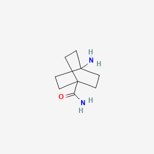 molecular formula C9H16N2O B3159603 4-Aminobicyclo[2.2.2]octane-1-carboxamide CAS No. 863303-82-6