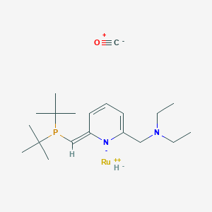 molecular formula C20H35N2OPRu B3159681 Carbonylhydrido[6-(di-t-butylphosphinomethylene)-2-(N,N-diethylaminomethyl)-1,6-dihydropyridine]ruthenium(II) CAS No. 863971-63-5