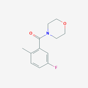 molecular formula C12H14FNO2 B3159686 (5-Fluoro-2-methylphenyl)(morpholino)methanone CAS No. 864054-89-7