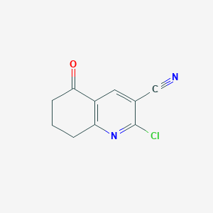 molecular formula C10H7ClN2O B3159713 2-Chloro-5-oxo-5,6,7,8-tetrahydroquinoline-3-carbonitrile CAS No. 864226-30-2