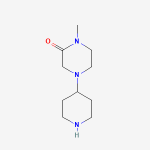 molecular formula C10H19N3O B3159745 1-Methyl-4-(piperidin-4-yl)piperazin-2-one CAS No. 864292-98-8