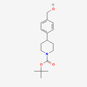 molecular formula C17H25NO3 B3159753 Tert-butyl 4-(4-(hydroxymethyl)phenyl)piperidine-1-carboxylate CAS No. 864359-18-2