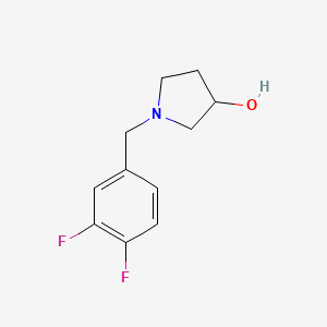 molecular formula C11H13F2NO B3159767 1-[(3,4-Difluorophenyl)methyl]pyrrolidin-3-ol CAS No. 864414-83-5