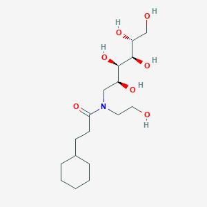 molecular formula C17H33NO7 B3159770 3-环己基-N-(2-羟乙基)-N-[(2S,3R,4R,5R)-2,3,4,5,6-五羟己基]丙酰胺 CAS No. 864434-14-0
