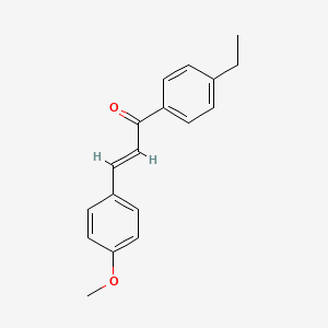 molecular formula C18H18O2 B3159820 (2E)-1-(4-ethylphenyl)-3-(4-methoxyphenyl)prop-2-en-1-one CAS No. 864784-20-3