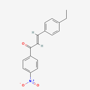 (2E)-3-(4-Ethylphenyl)-1-(4-nitrophenyl)prop-2-en-1-one