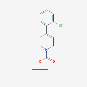 molecular formula C16H20ClNO2 B3159824 tert-Butyl 4-(2-chlorophenyl)-5,6-dihydropyridine-1(2H)-carboxylate CAS No. 864830-05-7