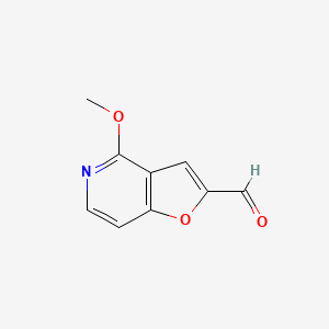 molecular formula C9H7NO3 B3159890 4-Methoxyfuro[3,2-c]pyridine-2-carbaldehyde CAS No. 86518-09-4