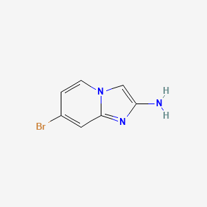 molecular formula C7H6BrN3 B3159932 7-Bromoimidazo[1,2-a]pyridin-2-amine CAS No. 865604-33-7