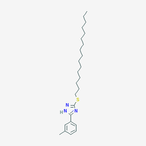 hexadecyl 3-(3-methylphenyl)-1H-1,2,4-triazol-5-yl sulfide