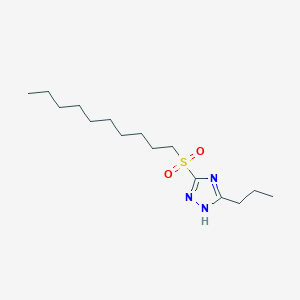 molecular formula C15H29N3O2S B316001 3-(decylsulfonyl)-5-propyl-1H-1,2,4-triazole 