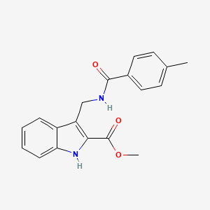 methyl 3-{[(4-methylbenzoyl)amino]methyl}-1H-indole-2-carboxylate