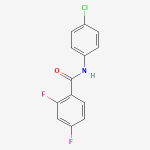 molecular formula C13H8ClF2NO B3160033 N-(4-氯苯基)-2,4-二氟苯甲酰胺 CAS No. 865660-62-4
