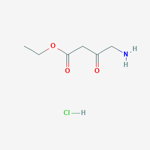 molecular formula C6H12ClNO3 B3160057 Ethyl 4-amino-3-oxobutanoate hydrochloride CAS No. 86578-58-7