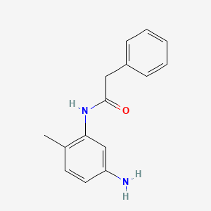 molecular formula C15H16N2O B3160079 N-(5-amino-2-methylphenyl)-2-phenylacetamide CAS No. 865837-23-6