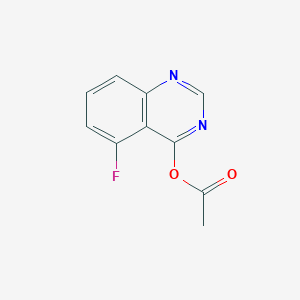 molecular formula C10H7FN2O2 B3160127 5-Fluoro-4-quinazolinyl acetate CAS No. 866009-24-7