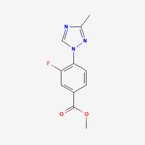 methyl 3-fluoro-4-(3-methyl-1H-1,2,4-triazol-1-yl)benzenecarboxylate