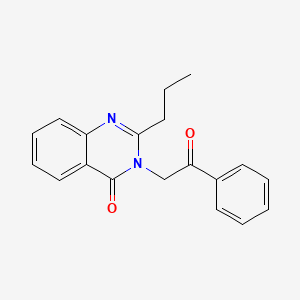 3-(2-oxo-2-phenylethyl)-2-propyl-4(3H)-quinazolinone