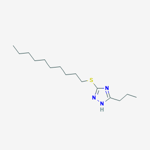 molecular formula C15H29N3S B316018 5-(decylsulfanyl)-3-propyl-1H-1,2,4-triazole 
