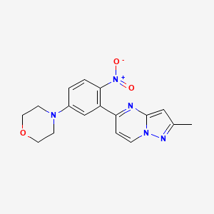 2-Methyl-5-(5-morpholino-2-nitrophenyl)pyrazolo[1,5-a]pyrimidine