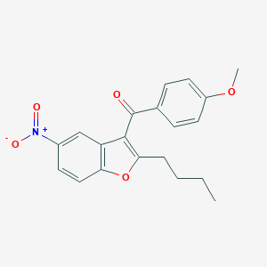 molecular formula C20H19NO5 B031602 (2-Butyl-5-nitrobenzofuran-3-yl)(4-methoxyphenyl)methanone CAS No. 141627-42-1
