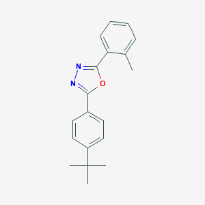 molecular formula C19H20N2O B316021 2-(4-Tert-butylphenyl)-5-(2-methylphenyl)-1,3,4-oxadiazole 