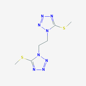 5-(methylthio)-1-{2-[5-(methylthio)-1H-tetrazol-1-yl]ethyl}-1H-tetrazole